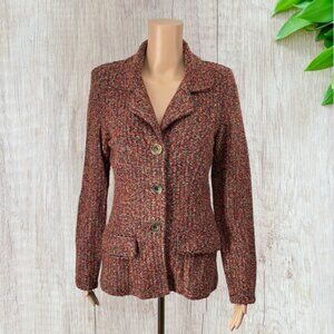 VINTAGE CONNIE HOWARD -- Light Cardigan, Button Down, Collar, Boucle, Never Worn